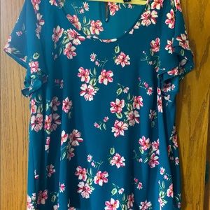 Size 2 Torrid floral top. New without Tags